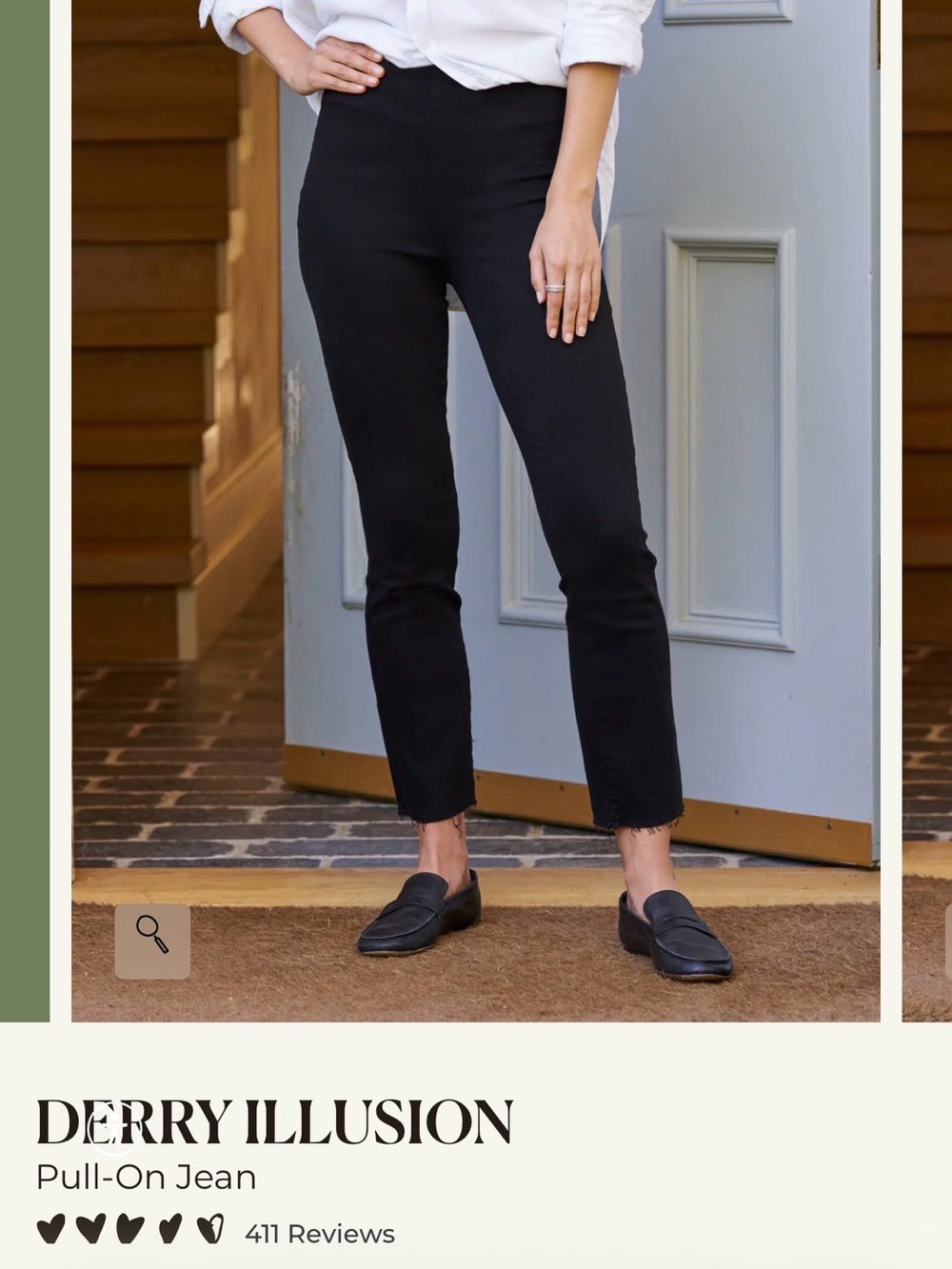 Frank & Eileen Derry Illusion Pull-On Jeans - NAVY BLUE